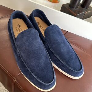 NEW Loro Piana Summerwalk Suede Loafers